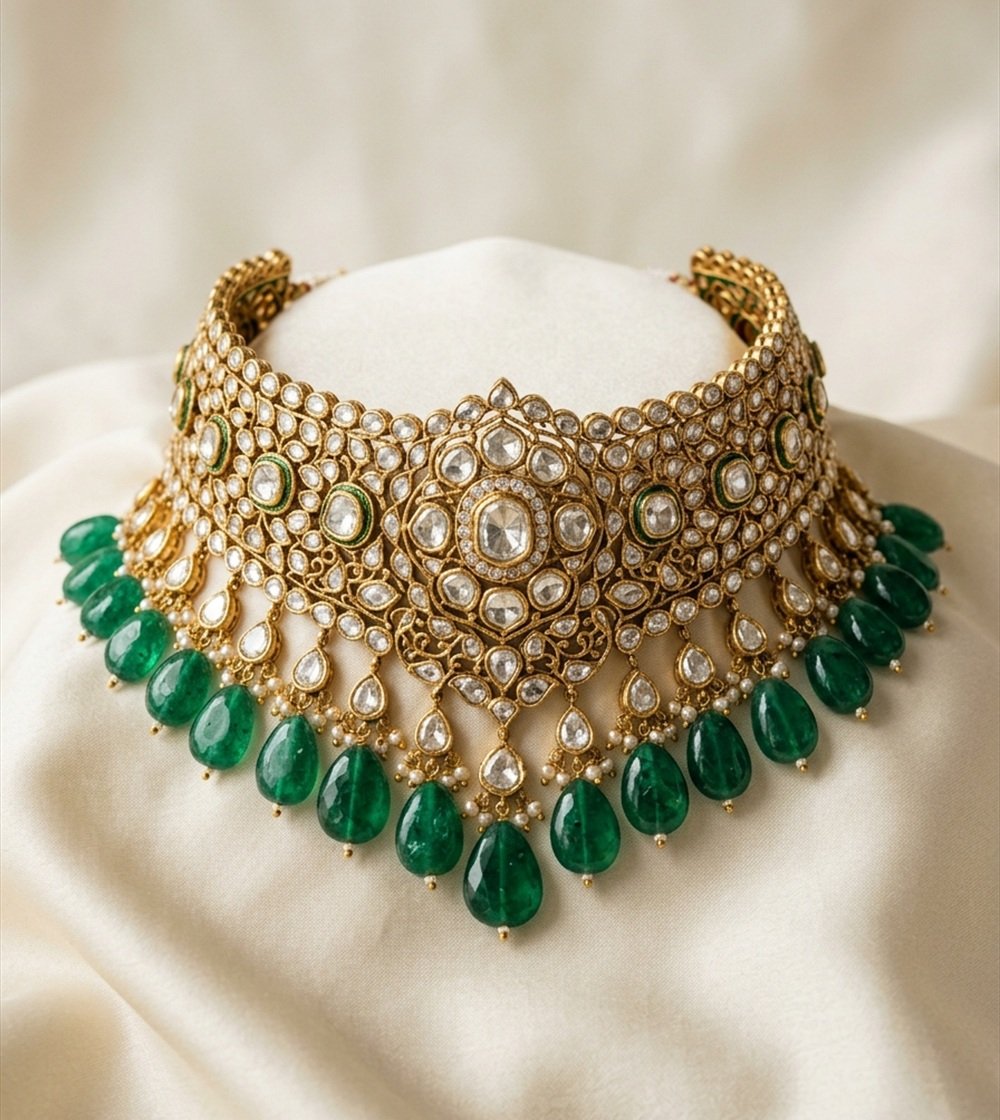 Imperial Emerald Statement Choker