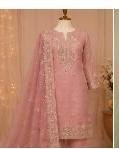 Dusty Pink Embroidered Suit
