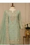 Mint Green Embroidered Suit